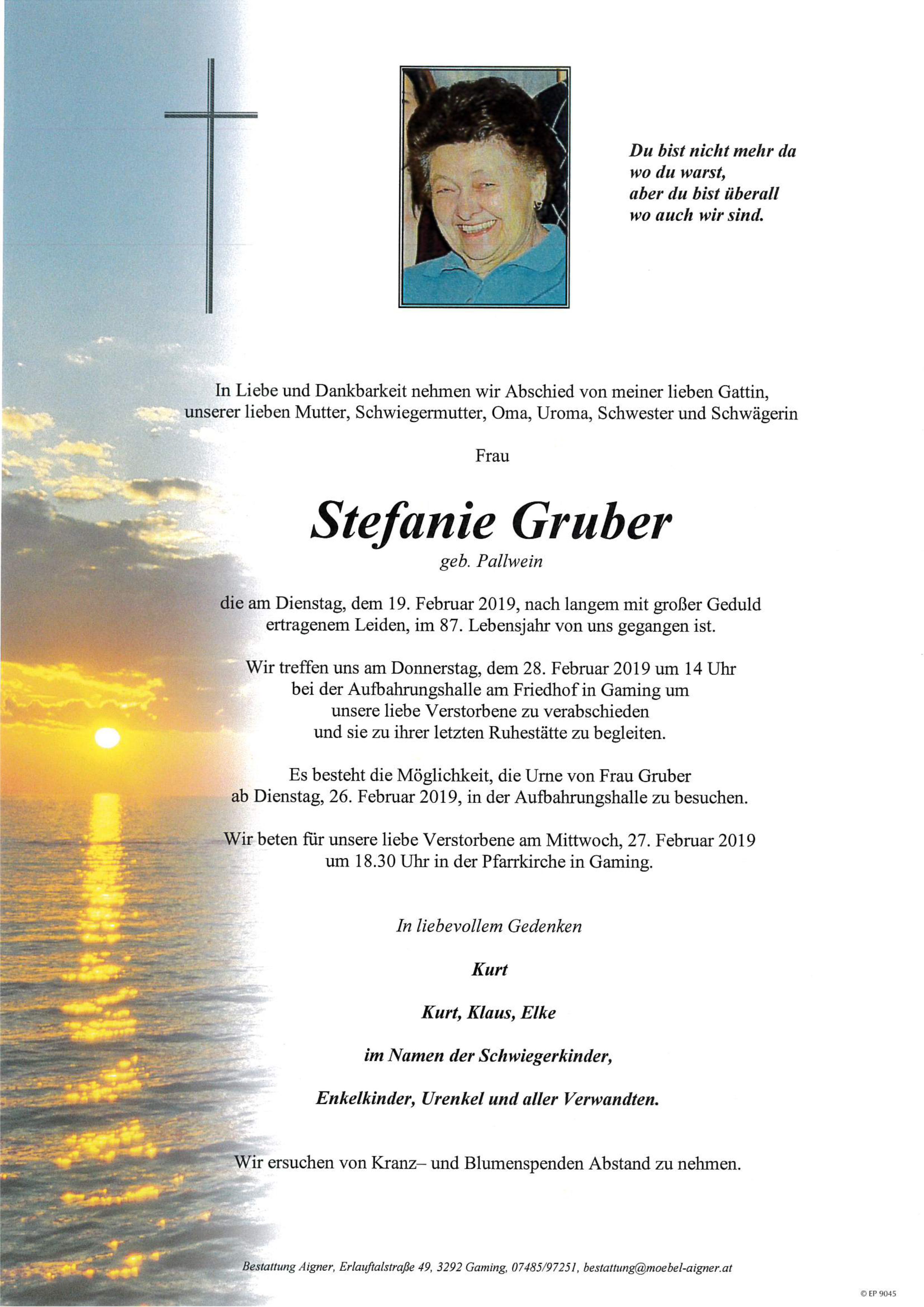 «Stefanie Gruber