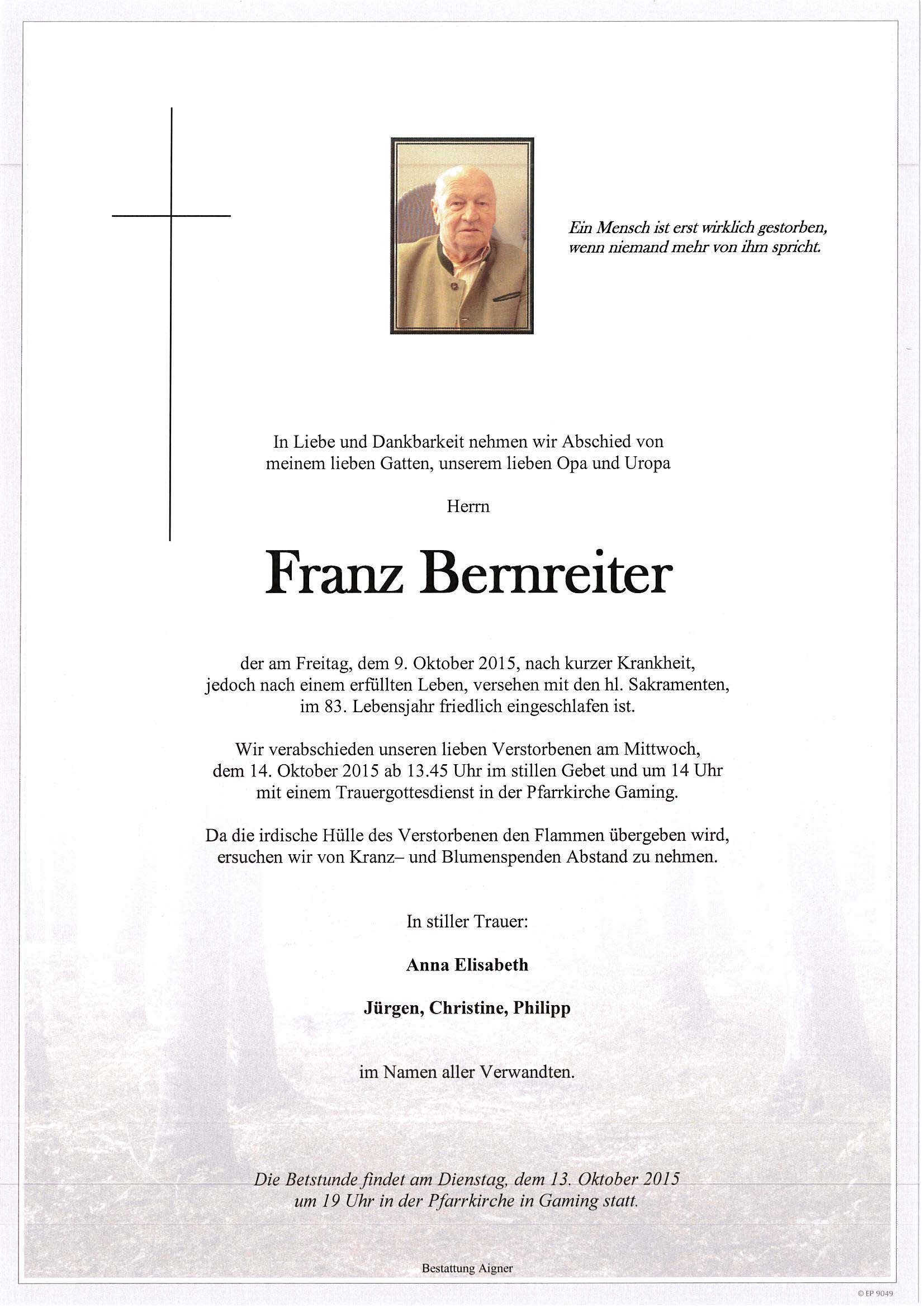Franz Bernreiter