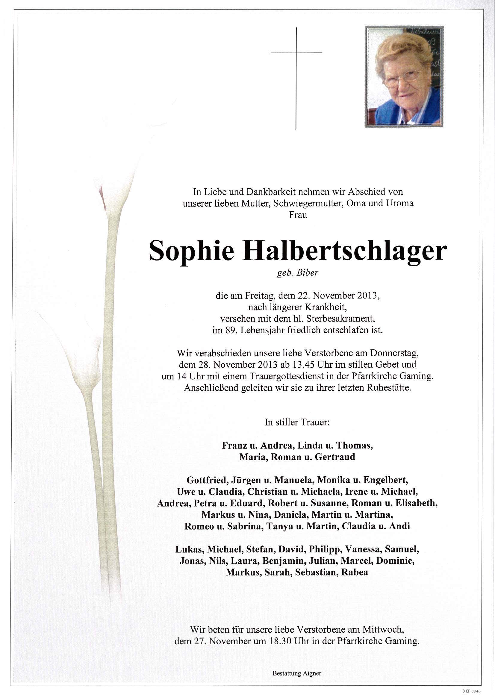 parte sophie halbertschlager